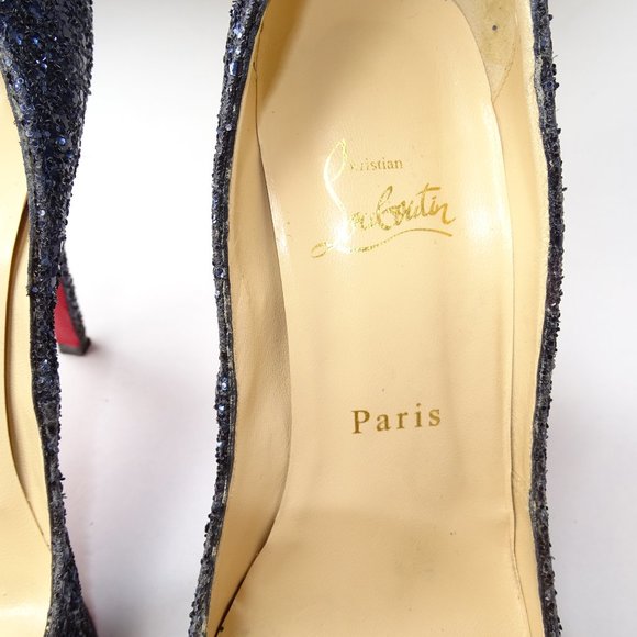 Christian Louboutin Very Prive 120 Glitter Pumps - Picture 10 of 16